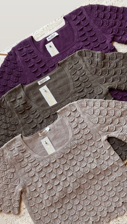 Blusa de algodão em ponto araucária Biamar 12444