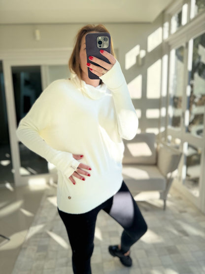 Blusa luvinha em fio pluma Biamar