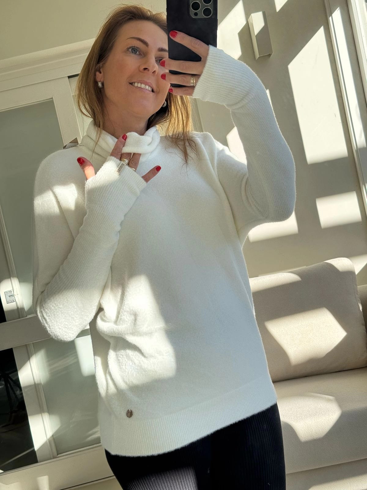 Blusa luvinha em fio pluma Biamar