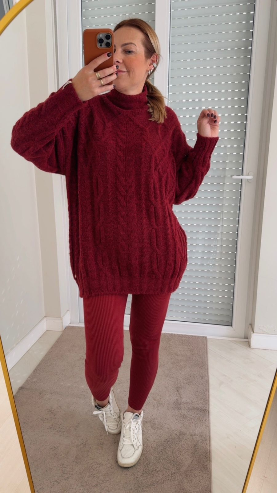 Blusa alongada com tecimento em tranças Biamar 12455