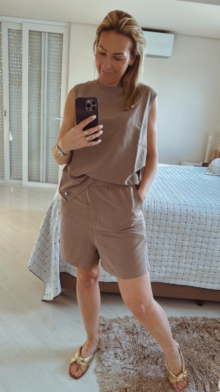 Short em Viscolinho Biamar 12052