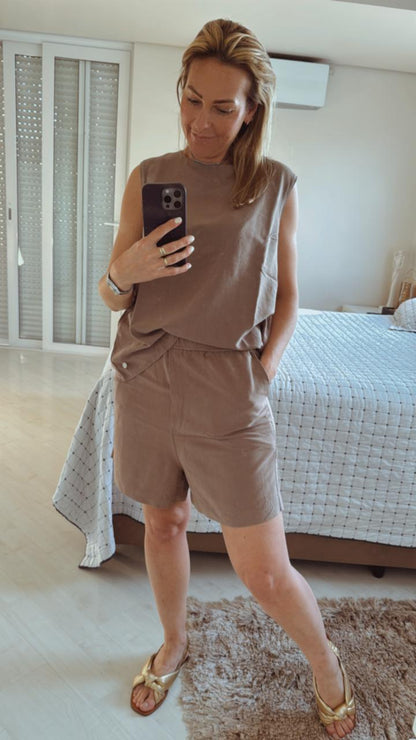 Short em Viscolinho Biamar 12052