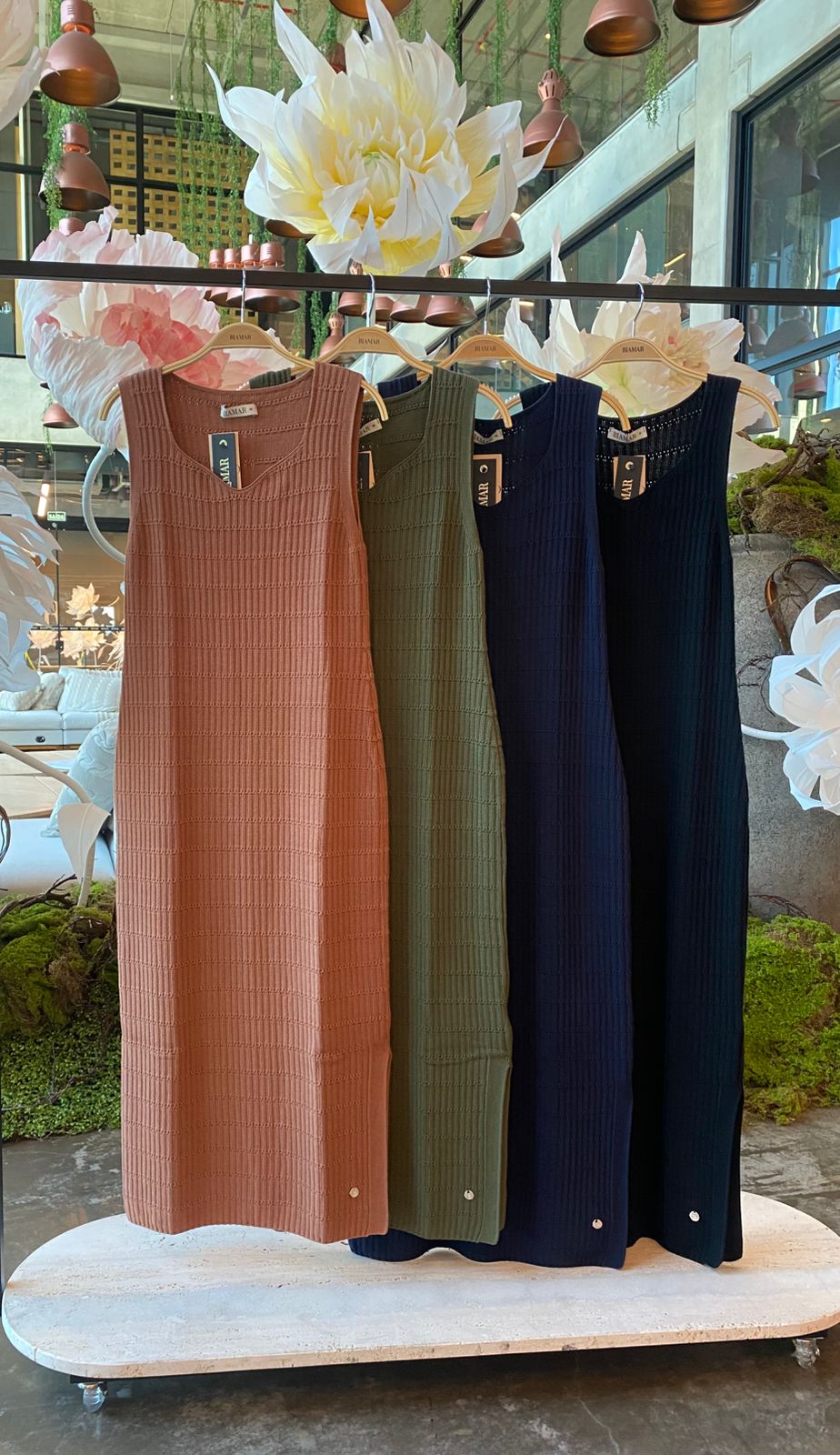 Vestido longo em algodão Biamar