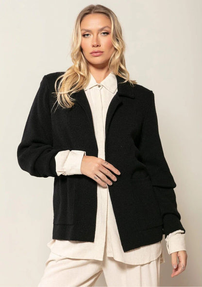 Blazer com ombreira e bolso Biamar  11653