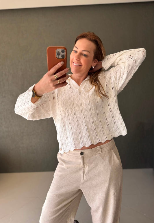 Blusa polo em ponto leque Biamar 12555