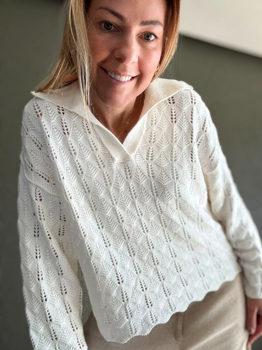 Blusa polo em ponto leque Biamar 12555