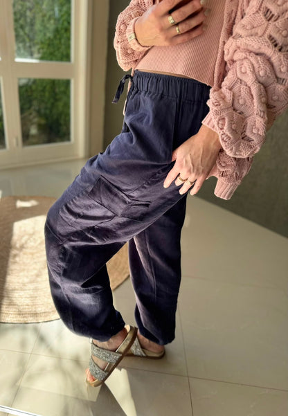 Calça cargo 100% linho Biamar 12274