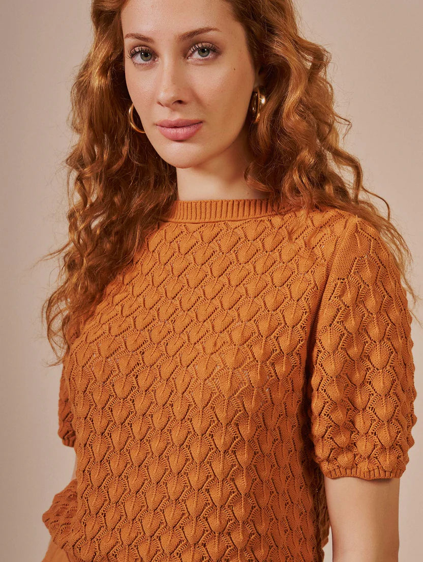 Blusa em ponto vazado Biamar 12541