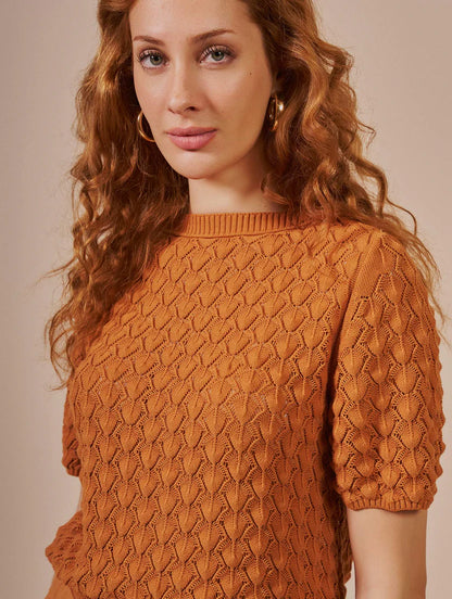 Blusa em ponto vazado Biamar 12541
