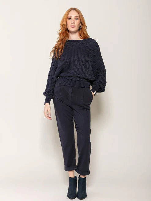 Calça em algodão modelo alfaiataria Biamar