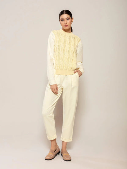Calça em algodão modelo alfaiataria Biamar