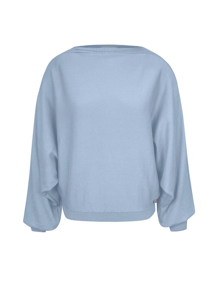 BLUSA EM ALGODÃO COM DETALHE EM TRANÇAS E GOLA CANOA BIAMAR 11975