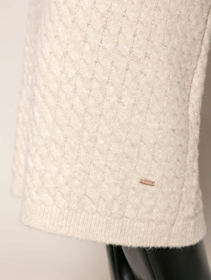 Saia midi com tecimento em tranças Biamar 12495