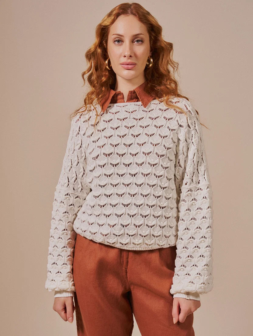 Blusa em ponto ostra Biamar 12551