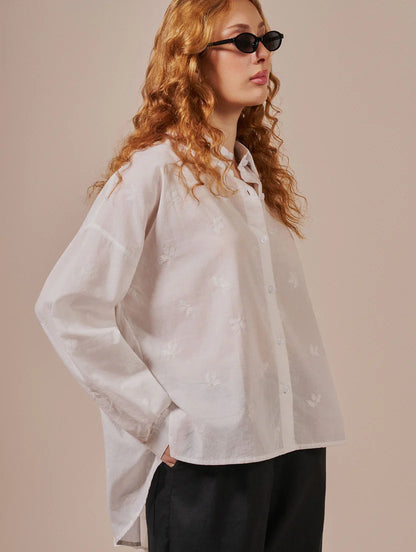 Camisa em tecido bordado Biamar 12295